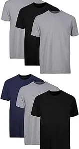 Hanes Men's Undershirt Packs, Stay-Tucked Soft Cotton Undershirts, Best Undershirts for Men, White/Black/Asstd Multipacks